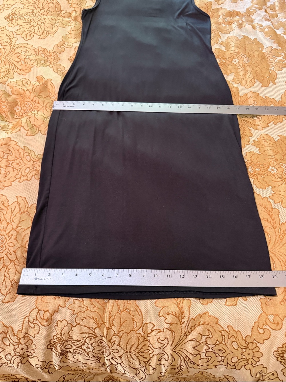 Thyme & Honey Black Mock Neck Mdi Stretch Knit Sheath Dress, Sleeveless, Sz S - Picture 13 of 15